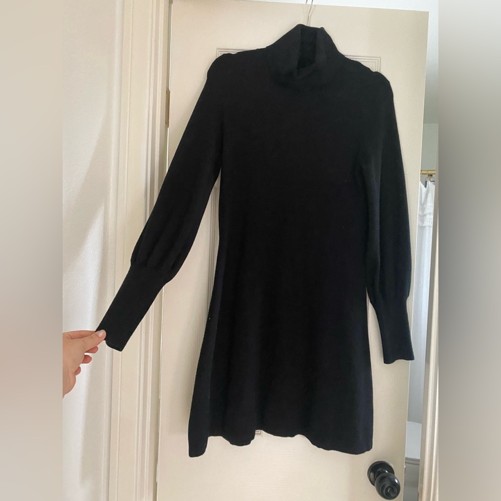 Tahari Black Long Sleeve Dress
